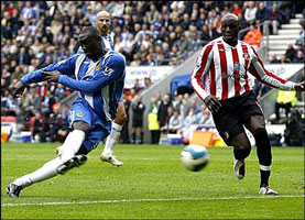 Even Heskey looked good against Sunderland's defence.....
