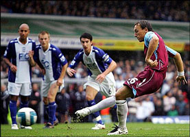 Noble scores as West Ham win at Birmingham....